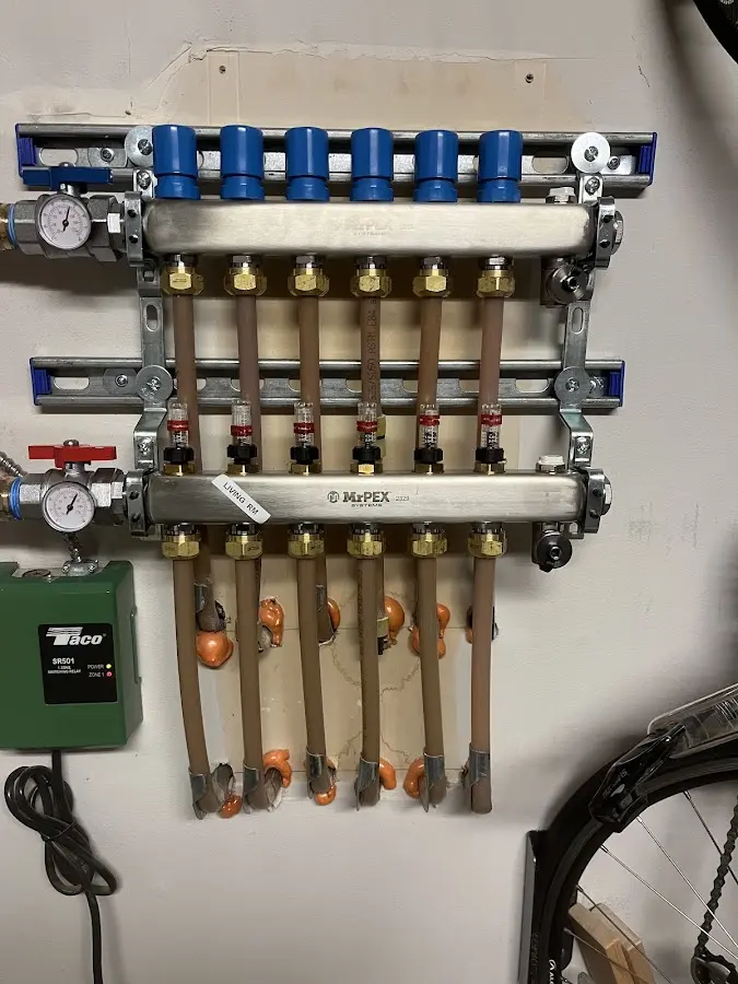 Plumber performing Gas Leak Detection at a residential property in Johns Creek